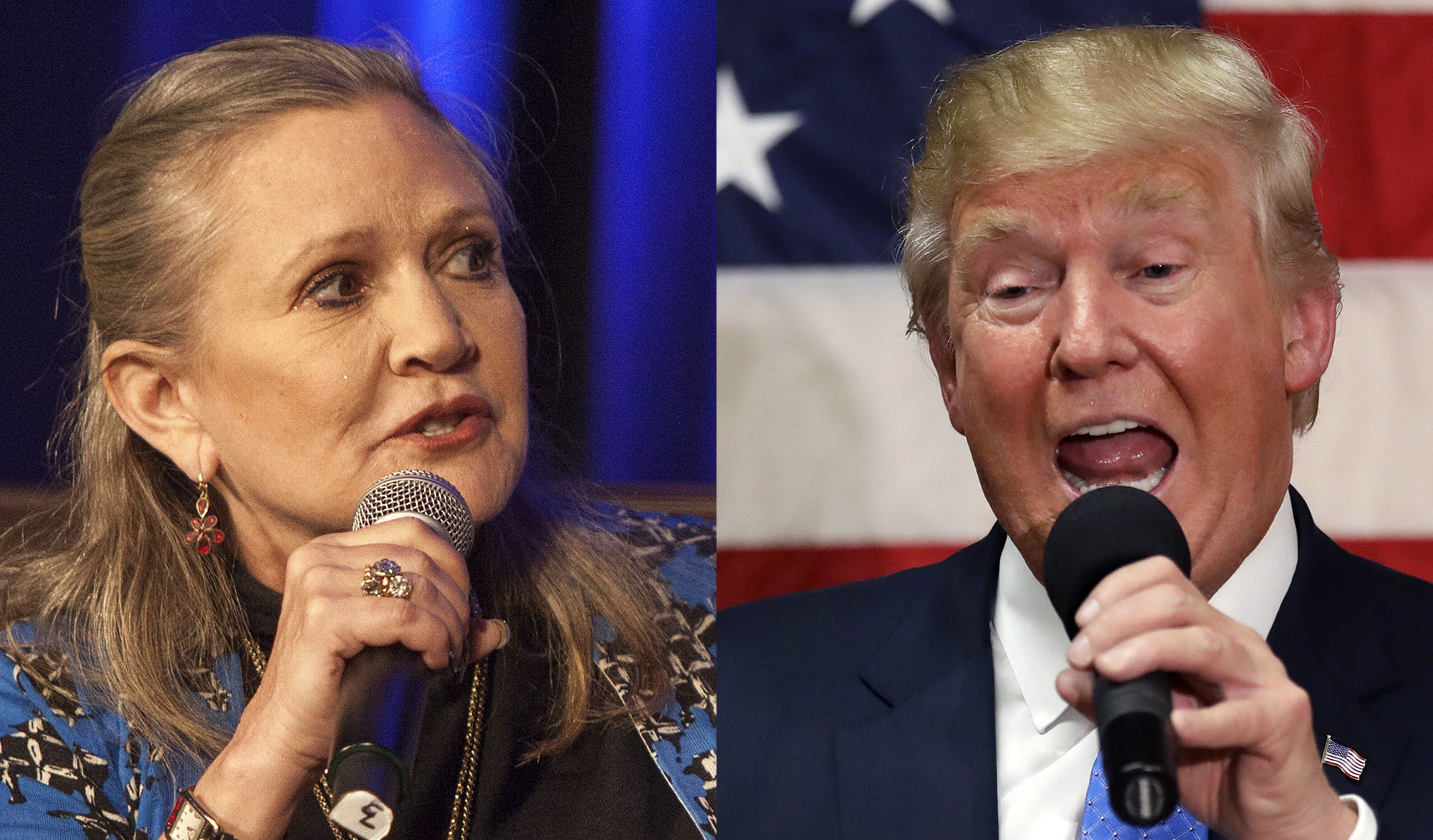 The late Carrie Fisher’s Twitter war against Trump