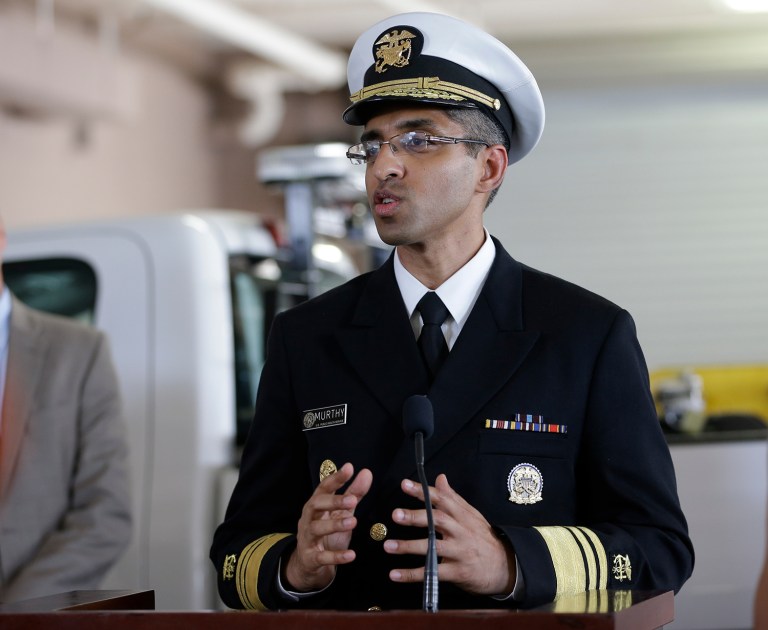 Surgeon General Vivek H. Murthy released a report Thursday that found that only one in 10 people suffering from substance abuse get treatment. (AP Photo)