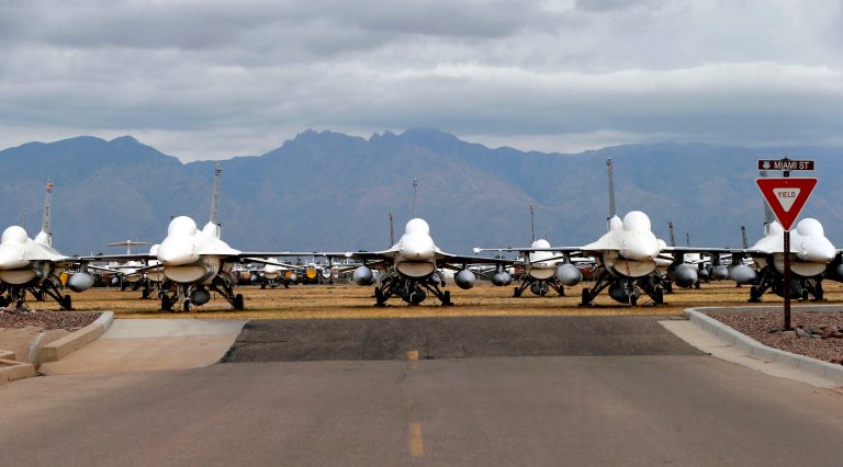 Capt. Jeff Davis told reporters Wednesday that a drone dropped the first bomb earlier this week, though it is not clear if the strike was successful. (AP Photo)Â 