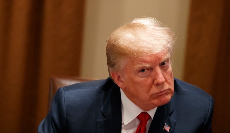 After a rally in Ohio on Monday, media outlets reported President Trump had called Democratic lawmakers 