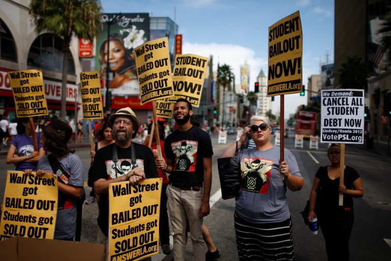 The fate of non-graduates is a top concern of analysts tracking the rapid rise of student debt in the U.S., which now eclipses $1.1 trillion.Â (Photo by David McNew/Getty Images)