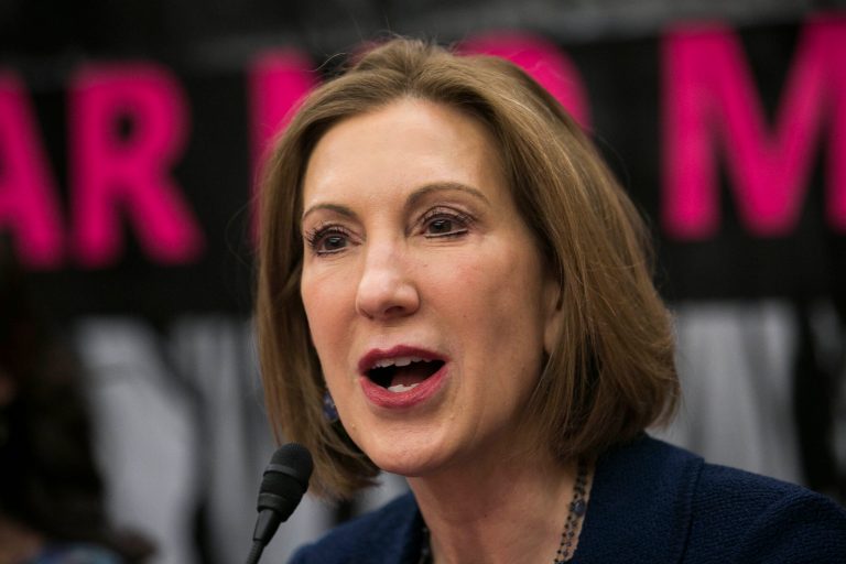 Republican presidential candidate Carly Fiorina has repeatedly blasted Hillary Clinton on the campaign trail. (Graeme Jennings/Washington Examiner)