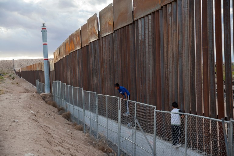 The number of illegal immigrants apprehended at the border has plunged, but the president said a wall is still necessary. (AP Photo/Rodrigo Abd)