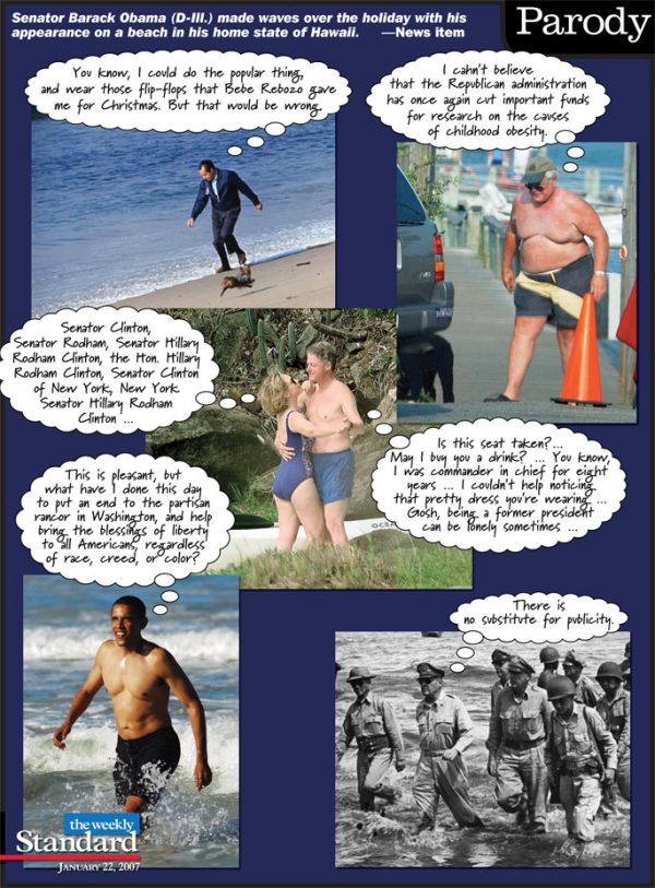 Personages on the beach: a series.