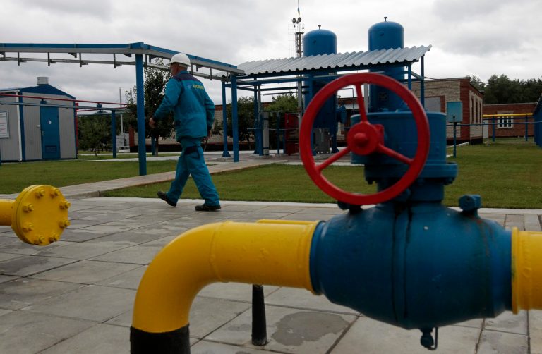 Russia's natural gas supplies to Poland have dropped by 45 percent this week, Poland's state gas company told the BBC, a move many analysts saw as punishment for Poland sending gas to Ukraine. (AP/Sergei Chuzavkov)