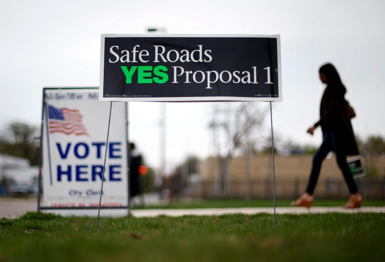 The proposal to raise taxes to pay for road improvements failed to gain even 20 percent support. (AP)