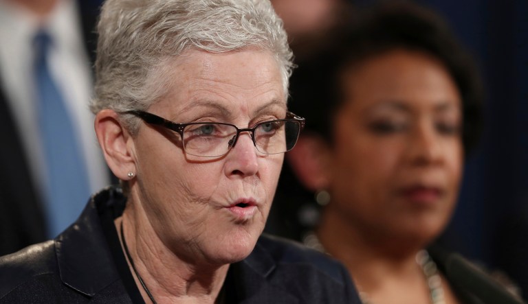 Over the last two weeks, McCarthy has been speaking out publicly, expressing her displeasure with Trump's proposed rollback of the regulations she spearheaded during her four years. (AP Photo/Manuel Balce Ceneta)