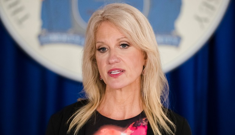 White House counselor Kellyanne Conway commented on a tweet from President Trump that said he would soon announce 