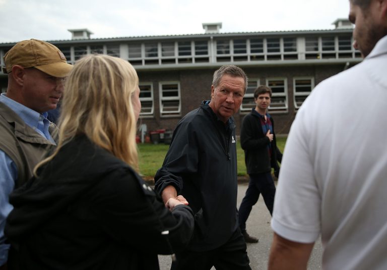 Kasich spent more than five minutes at a forum speaking about Common Core without ever calling it by name. (Photo by Justin Sullivan/Getty Images)