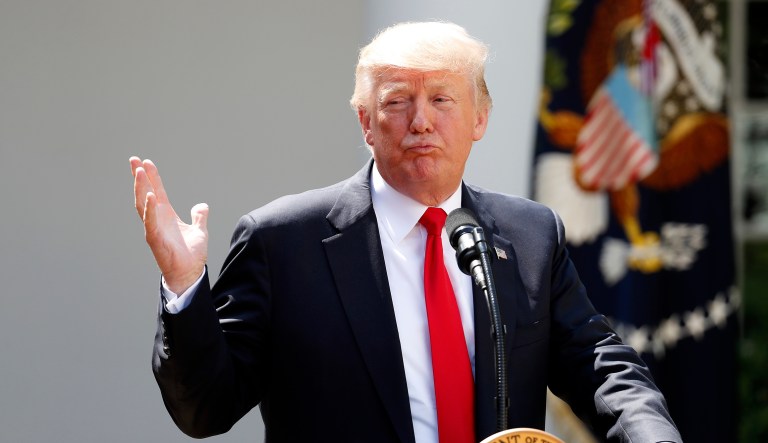 President Trump accused the media of 