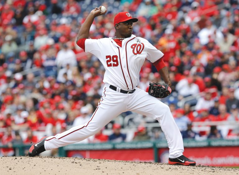 Rob Carr/Getty Images
Rafael Soriano made his Nationals debut with a perfect ninth inning and a save in a victory over the Marlins on Monday.