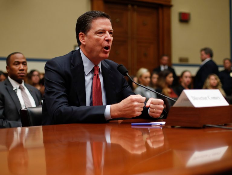 FBI Director James Comey testifies on Capitol Hill in Washington, Wednesday, Sept. 28, 2016, before the House Judiciary Committee hearing on 'Oversight of the Federal Bureau of Investigation.' (AP Photo/Pablo Martinez Monsivais)