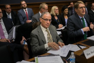 Chairman and President of the Export-Import Bank Fred Hochberg testifies on the Export-Import bank's reauthorization request at a House Financial Services Committee hearing on Capitol Hill, Wednesday, June 3, 2015. (Graeme Jennings/Washington Examiner)