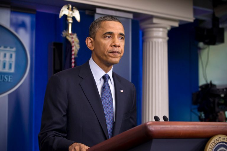   FILE - In this June 8, 2012 file photo, President Barack Obama updates reporters on the state of the nation's economyat the White House in Washington. Democratic and Republican candidates agree that the economy is everything in this election. (AP Photo/J. Scott Applewhite)  