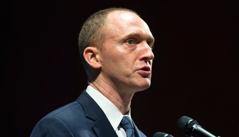 Carter Page, former foreign policy adviser for the Trump campaign, has said a trip to Moscow was totally unrelated to the Trump campaign. Page told Congress, though, that he had informed at least one other campaign aide of the trip and that he met with government officials during his stay in Russia. (AP Photo/Pavel Golovkin, File)
