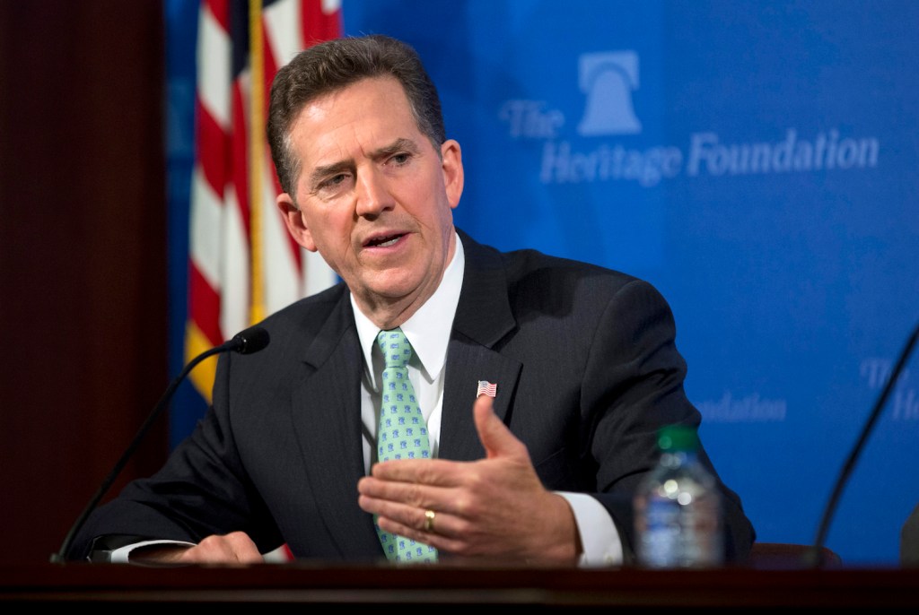 Jim DeMint on his way out at Heritage Foundation