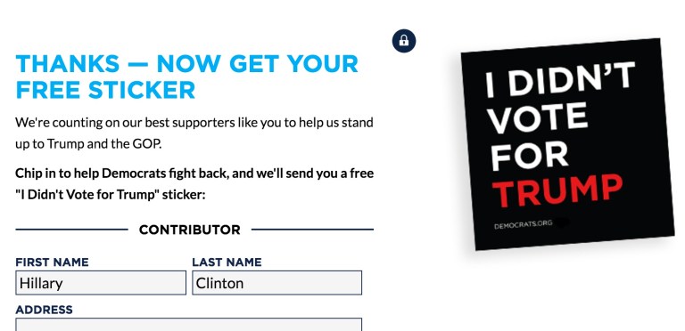 More rudeness: Biden bumper sticker ‘I DIDN’T VOTE FOR TRUMP’