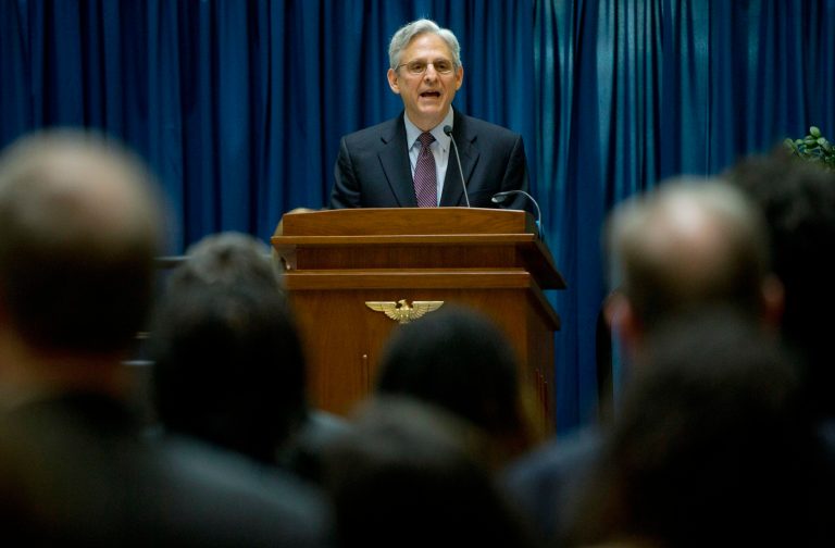 The hearing took place as Garland returned to the Capitol for meetings with only Democratic senators. (AP Photo/Pablo Martinez Monsivais)