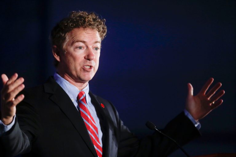 Republicans must broaden their appeal to Americans in poverty by touting growth-oriented economic policies such as lower taxes, Kentucky senator and Republican presidential prospect Rand Paul in an interview with CBN News.(AP Photo/Chris Carlson)