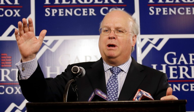 Republican strategist Karl Rove says Democrats only have themselves to blame for their ongoing struggle to organize themselves. (AP Photo/Rick Bowmer)