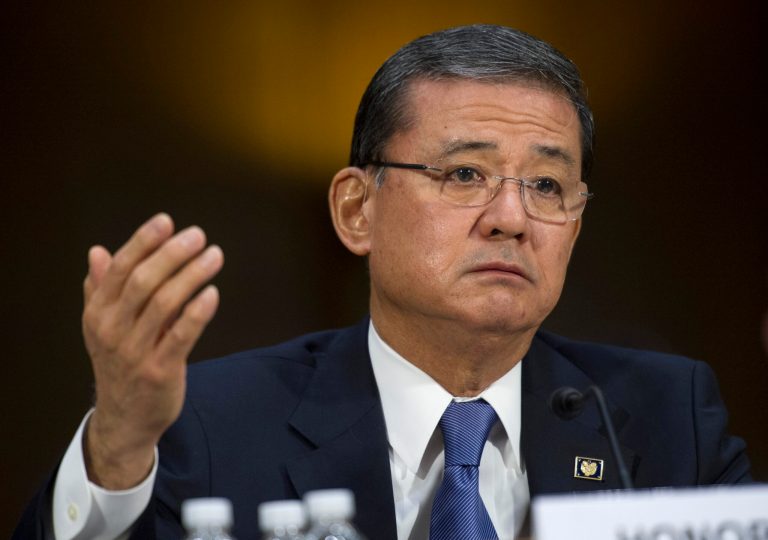Veterans Affairs Secretary Eric Shinseki testifies on Capitol Hill in Washington. (AP/Cliff Owen)