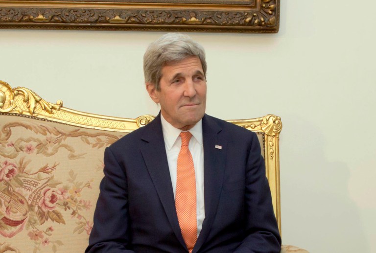 Secretary of State John Kerry will join over 100 countries in signing a climate change deal that the president agreed to last year in Paris. (AP Photo/Amr Nabil, Pool)