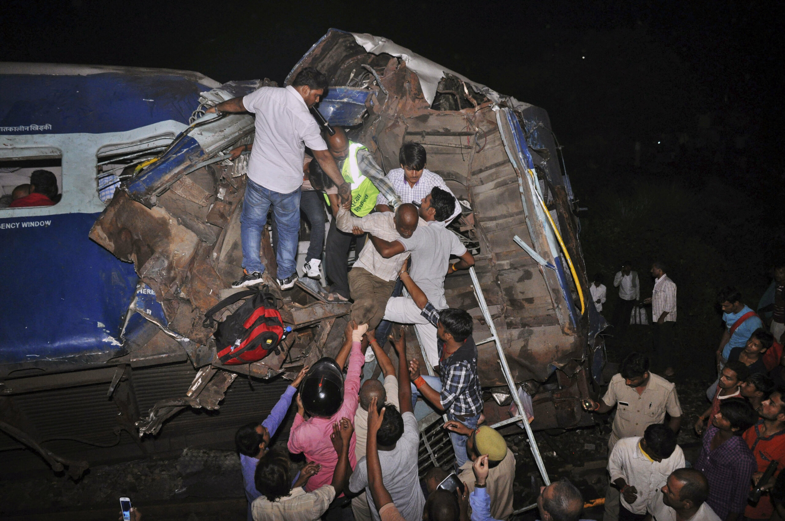12 killed as 2 trains collide in northern India