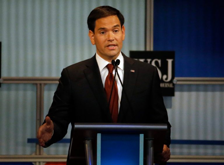 Republican presidential candidate Sen. Marco Rubio said Thursday that the Wall Street Journal was 