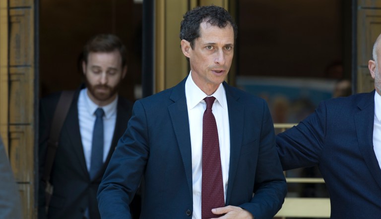 It was Weiner's connection to Hillary Clinton that made the girl reach out to him, she said. (AP Photo/Mary Altaffer)