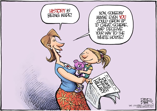 Editorial cartoon: Making history