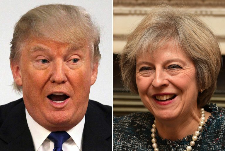 Donald Trump and British Prime Minister Theresa May: PA Wire/PA Wire URN:29307156