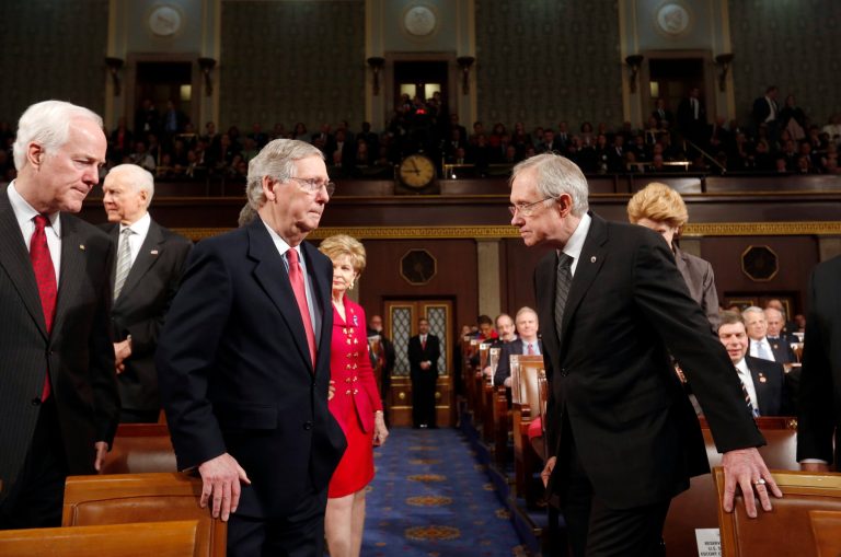 Senate Minority Whip John Cornyn, Senate Minority Leader Mitch McConnell and Senate Majority Leader Harry Reid were a part of a Senate debate C-SPAN labeled as a 