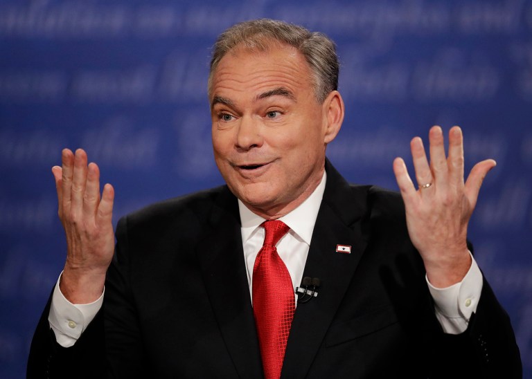 Many on Twitter were left wondering if political correctness had gone so far that it was no longer acceptable for Sen. Tim Kaine to acknowledge in public that he is a man. (AP Photo/Julio Cortez)