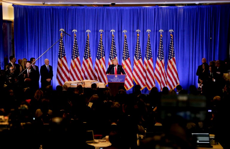 Many in the news industry were crestfallen at how the event turned out. (AP Photo/Seth Wenig)