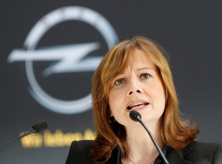 New CEO of General Motors Mary Barra speaks during a press conference at the Opel car factory in Ruesselsheim, Germany, Monday, Jan. 27, 2014. Barra is stressing the company's support for its struggling Opel subsidiary in Europe. Barra said it was 