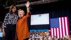 Michelle Obama and Hillary Clinton, two former first ladies, throw shade on the ladies