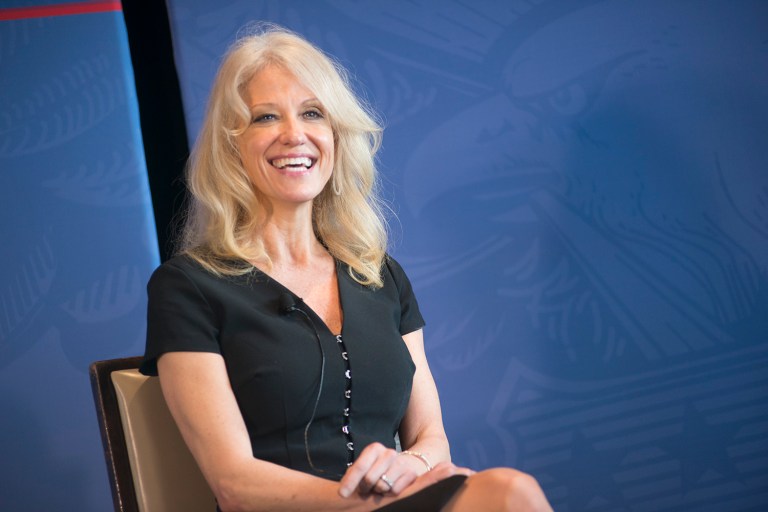 Kellyanne Conway, who is in her third month serving as counselor to President Trump, told young women at the Washington Examiner's Women Who Lead event on Wednesday that interactions with female strangers after the election helped guide her toward a position in the West Wing. (Washington Examiner)