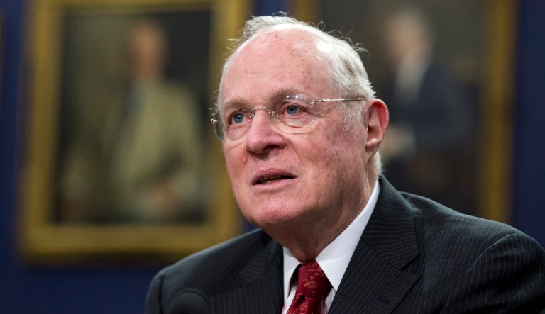 Kennedy's comments in Masterpiece Cakeshop v. Colorado Civil Rights Commission appear to side somewhat with the baker's argument on free speech and free exercise. (AP Photo/Manuel Balce Ceneta)