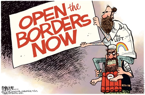 Editorial cartoon: Lifting border controls