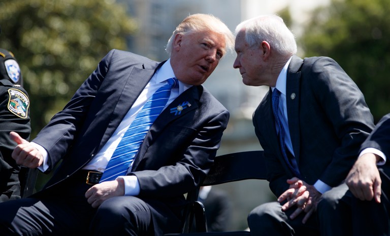 Feud with Jeff Sessions sparks fears Trump will go soft on immigration A wide array of conservatives defended Sessions, a former Republican senator of Alabama, especially on Capitol Hill.