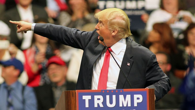 During a July 2016 campaign stop in Philadelphia, Trump accused the MSNBC correspondent of trying to save Hillary Clinton's campaign when she asked about his past statements calling on foreign governments to hack her emails. (AP Photo/Michael Snyder)