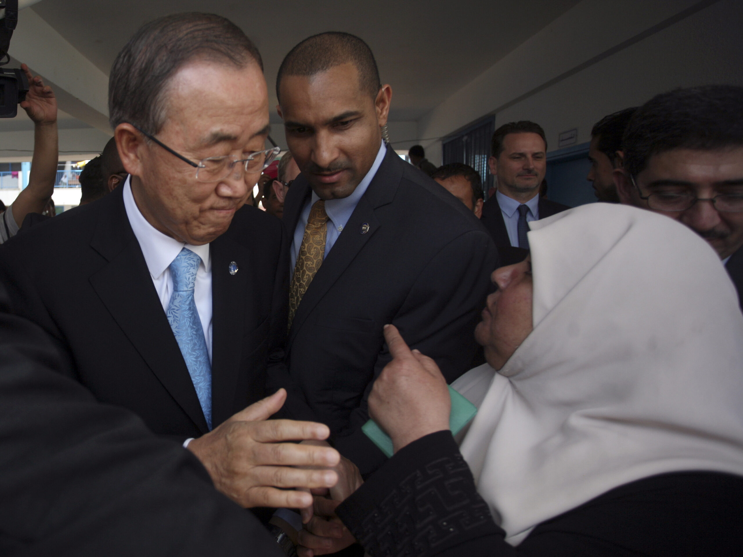 UN chief in Gaza as reconstruction efforts begin