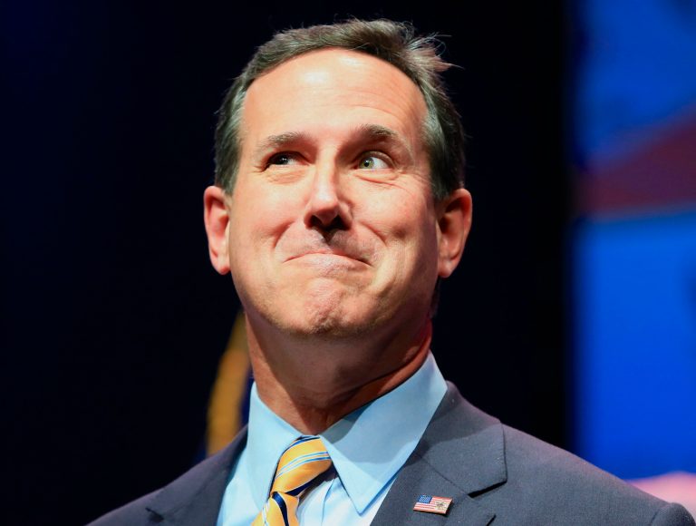 Former Pennsylvania Sen. Rick Santorum will announce his decision on whether he will make another run for the Republican presidential nomination on May 27 in Pittsburgh. (AP Photo)