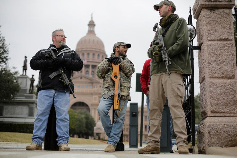 The Texas population has exceeded 1 million licensed gun carriers for the first time in the state's history. (AP Photo/Eric Gay, File)