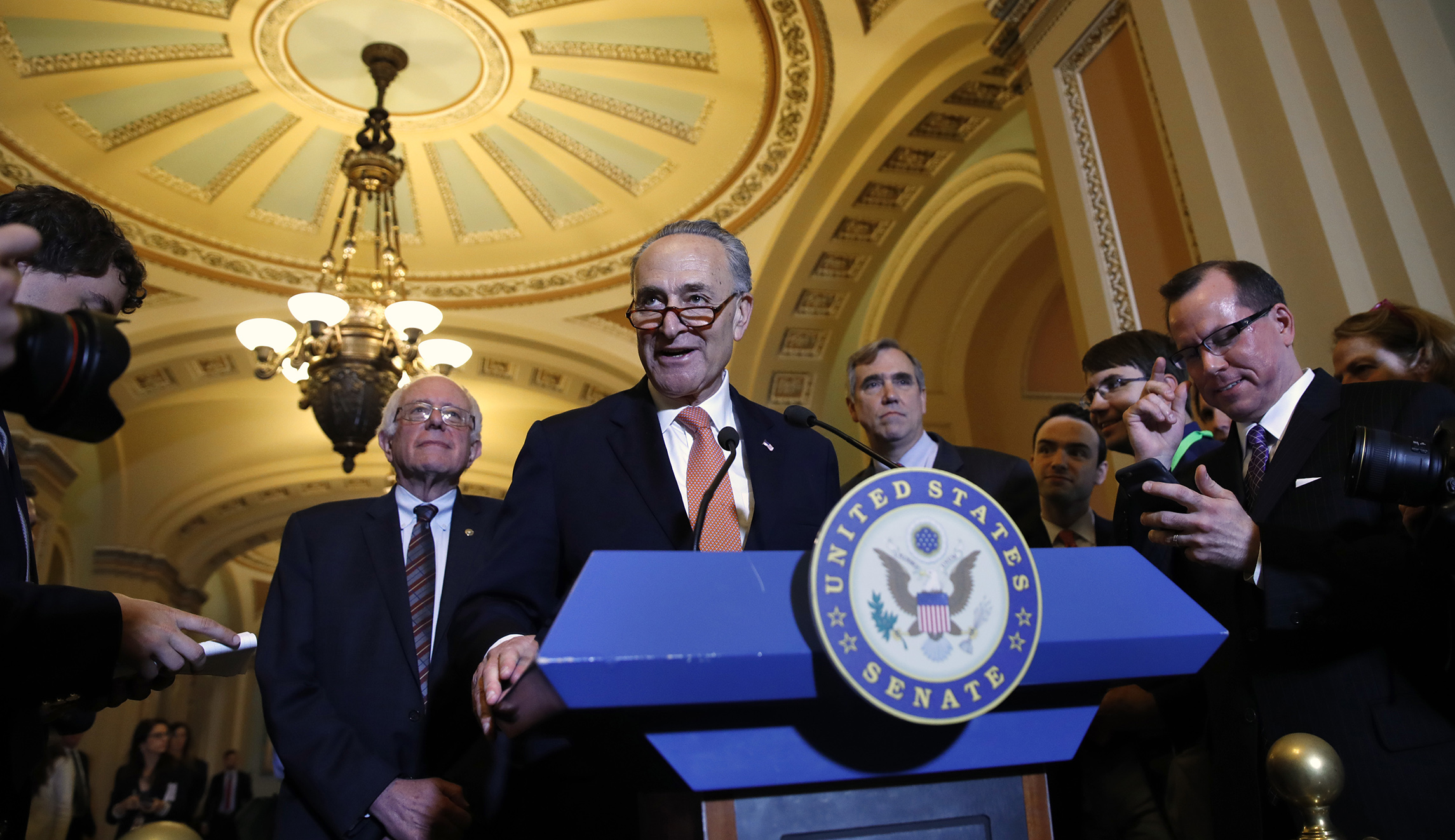 Trump puts Democrats in a bind with his nomination of Christopher Wray for FBI