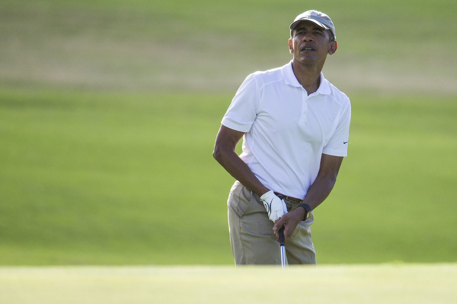 Obama spends weekend golfing with NBA stars