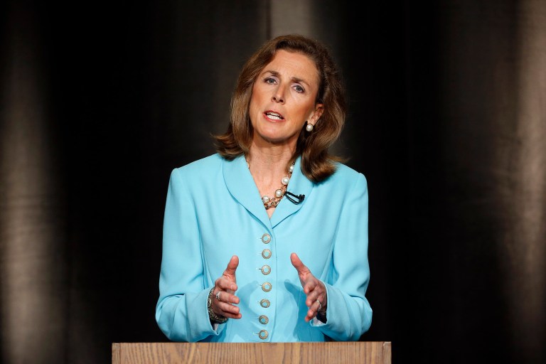 Katie McGinty is currently running in a competitive Democratic primary for U.S. Senate. (AP Photo/Matt Slocum)
