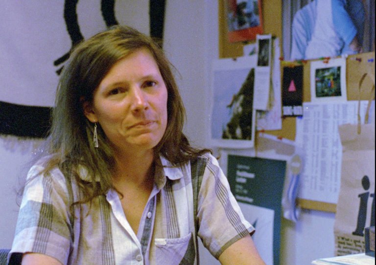 Jennifer Joy Freyd, a University of Oregon psychology professor, poses in Eugene, Ore., in 1996. (AP Photo/Tim Klass)