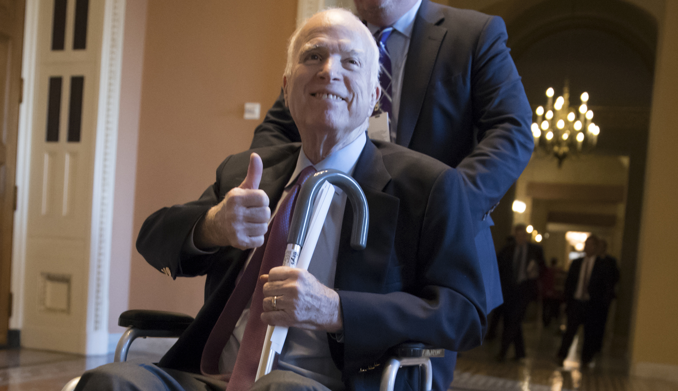 Arizona Gov. Doug Ducey: John McCain said to be ‘up and at ’em and is bossing everyone around’