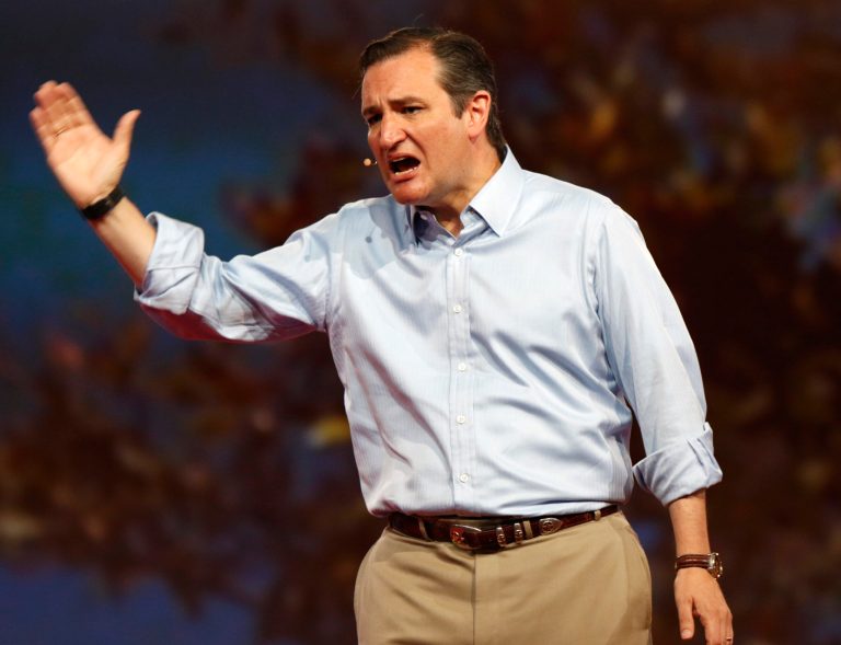 Republican presidential candidate, Sen. Ted Cruz, R-Texas, speaks at the Defending the American Dream summit hosted by Americans for Prosperity at the Greater Columbus Convention Center in Columbus, Ohio, Saturday, Aug. 22, 2015. (AP Photo/Paul Vernon)